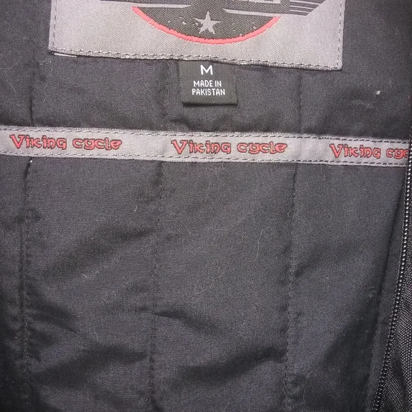 VIKING CYCLE WARLOCK ARMORED MESH JACKET AND CAN MOTORCYCLE HELMET